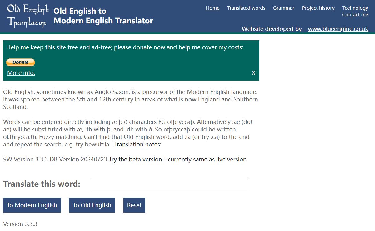 Old English Translator