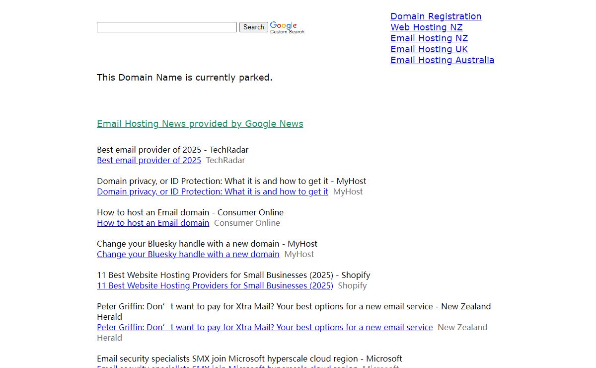 Web Hosting Email Hosting .ca Domain Registration