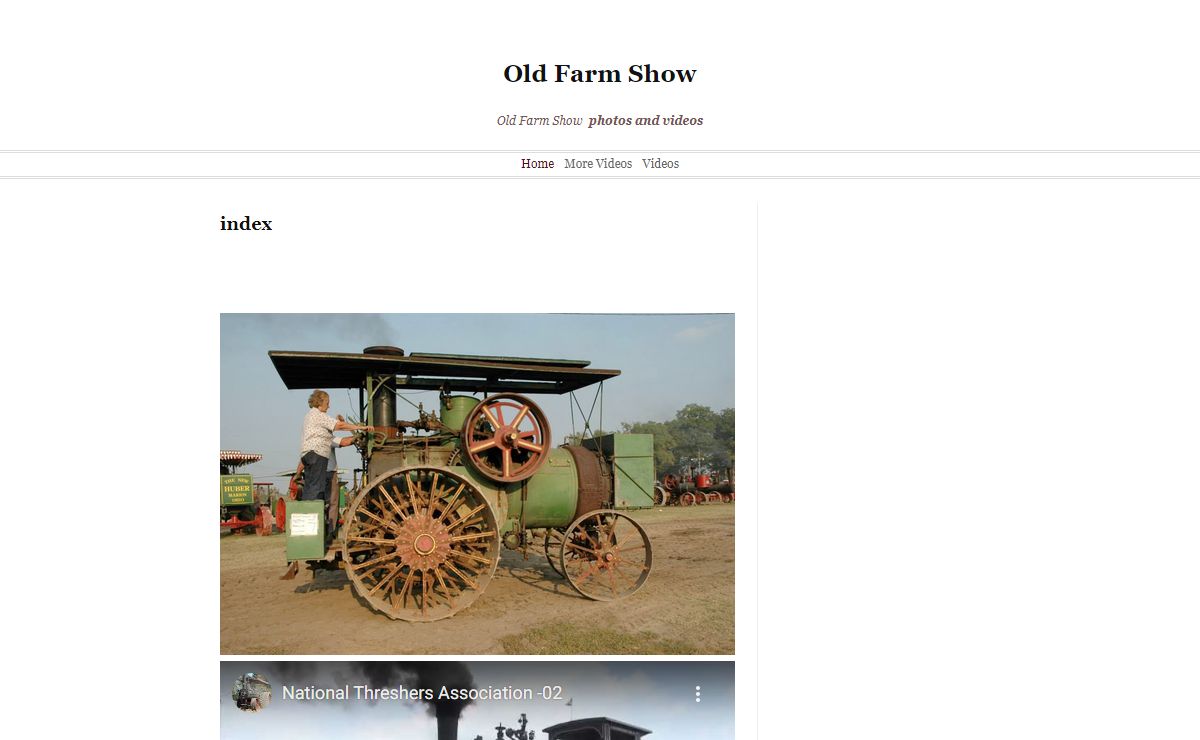 index | Old Farm Show