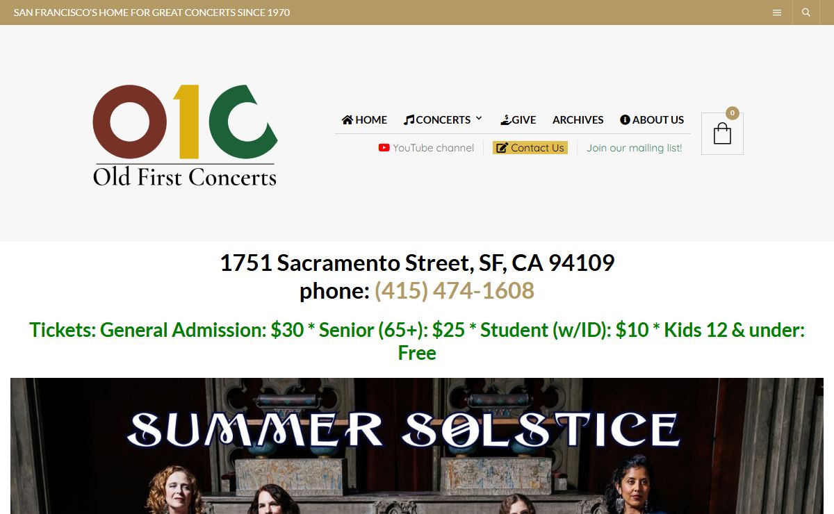 Old First Concerts – Something New | Something Old