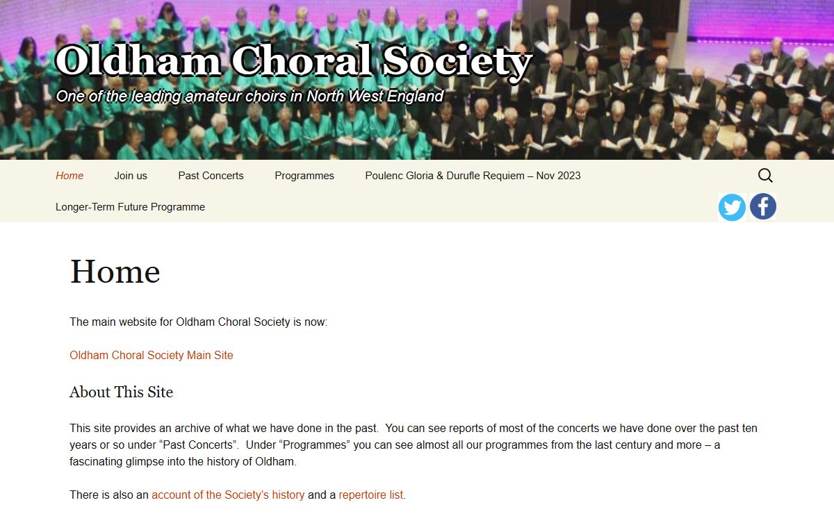 Oldham Choral Society | One of the leading amateur choirs in North West England