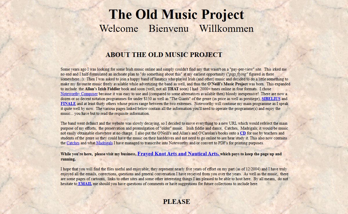 The Old Music Project