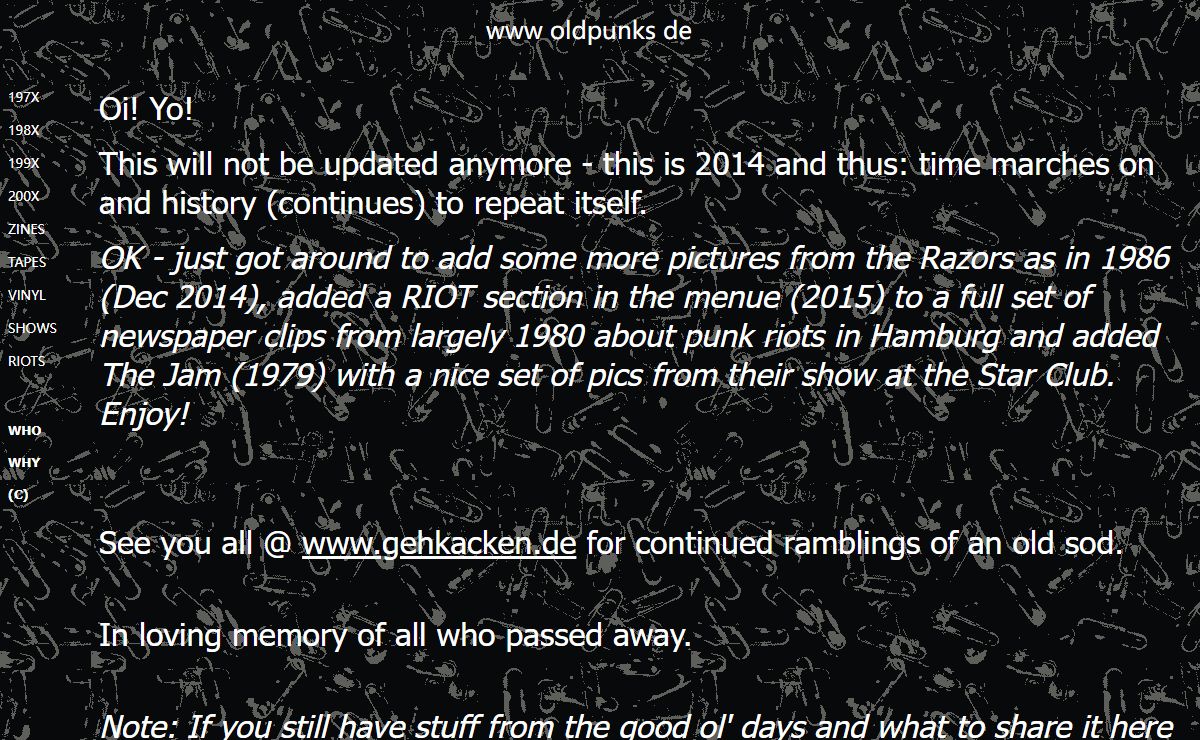 The Oldpunks from Hamburg - Home of the elderly