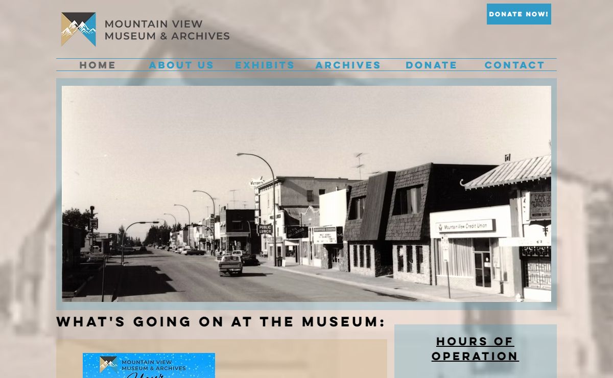 Mountain View Museum | Archives | Olds