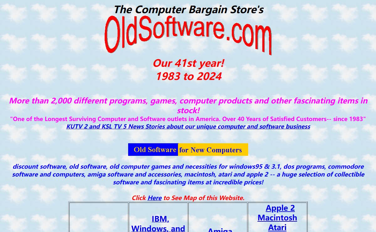 old software and old computer games