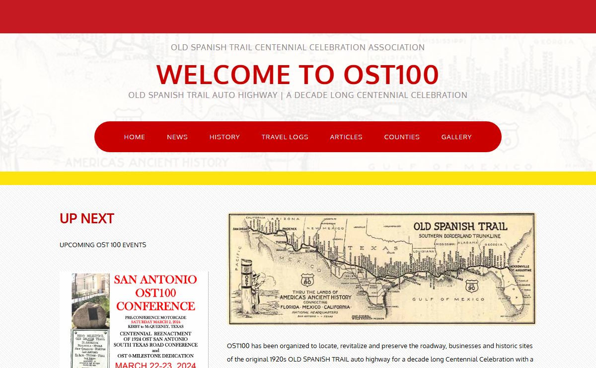 Old Spanish Trail Centennial Homepage