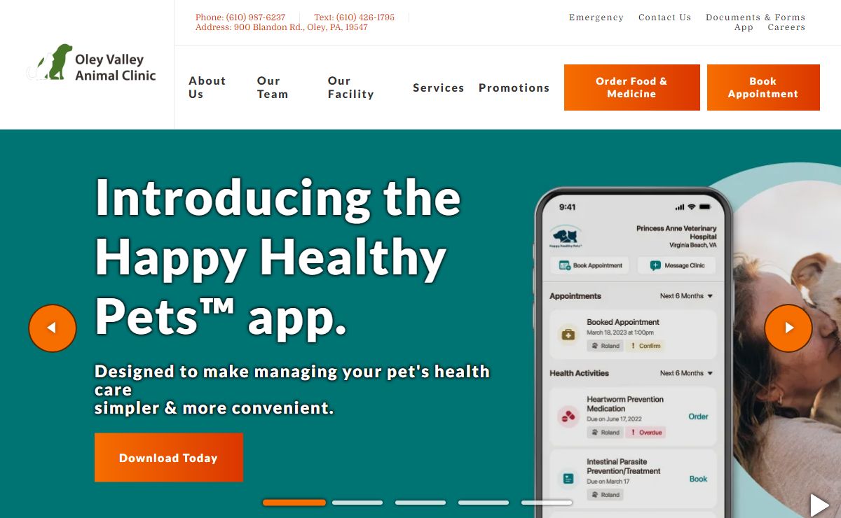 Homepage | Oley Valley Animal Clinic