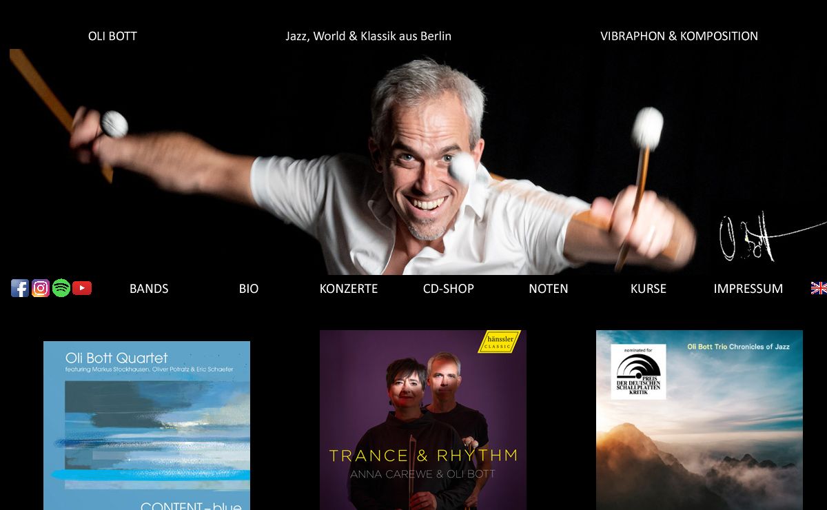 OLI BOTT Jazz, World & Klassik aus Berlin VIBRAPHON & KOMPOSITION