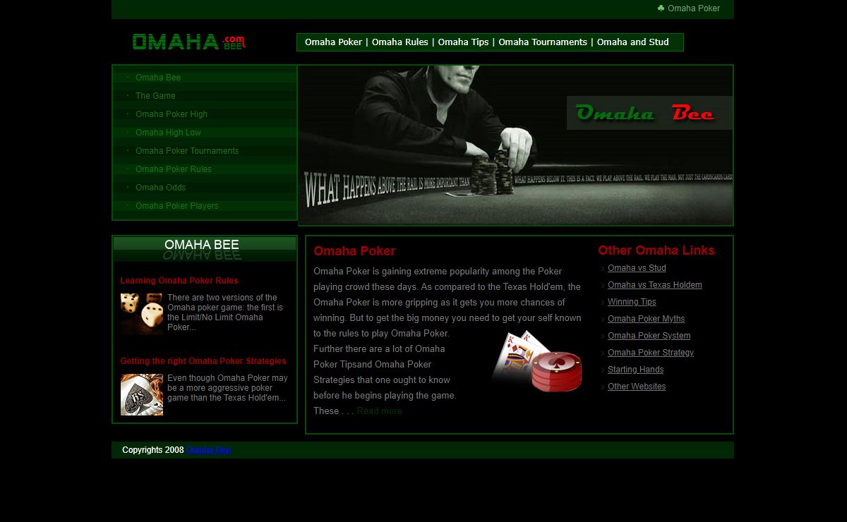 Omaha Bee - Your guide to the Omaha Poker