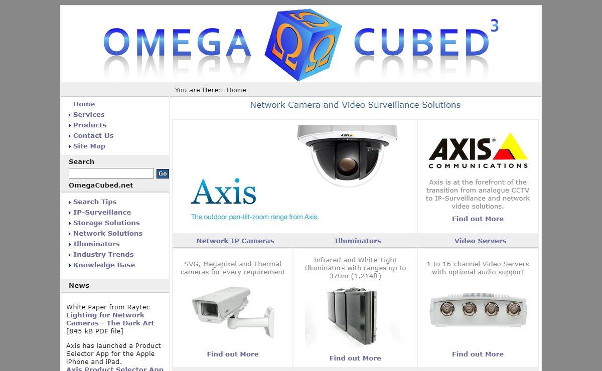 Omega Cubed - UK IP CCTV Network Camera and Video Surveillance Solutions