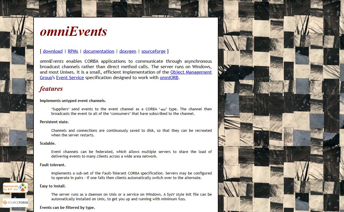omniEvents, CORBA Event Service
