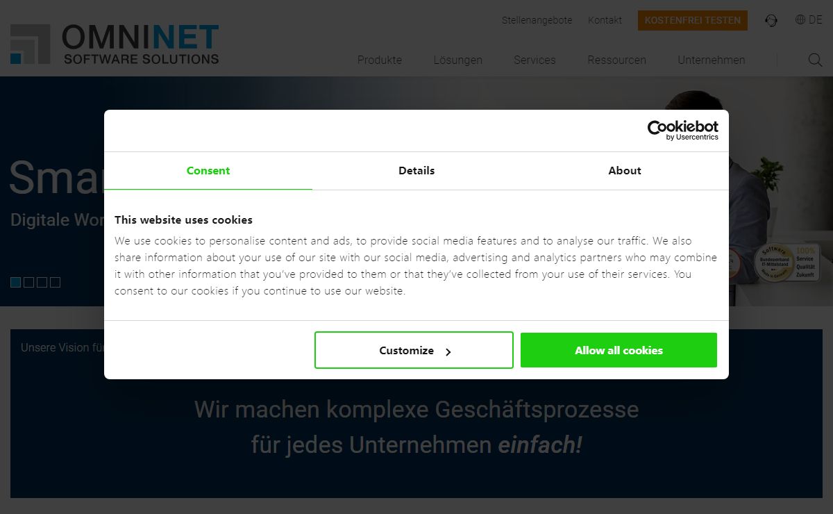 OMNINET Software Solutions für Ihre Geschäftsprozesse