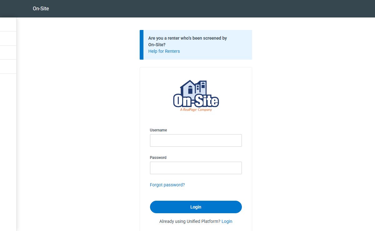 Login | On-Site