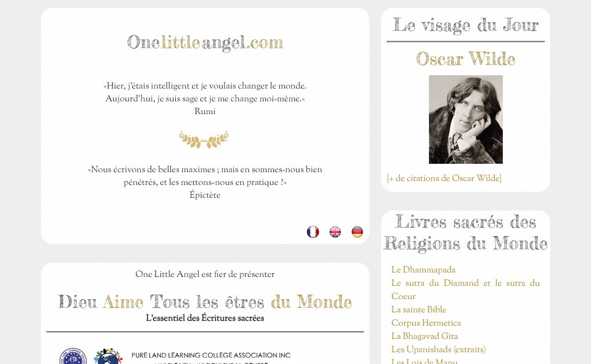 One Little Angel: un dialogue spirituel et interreligieux