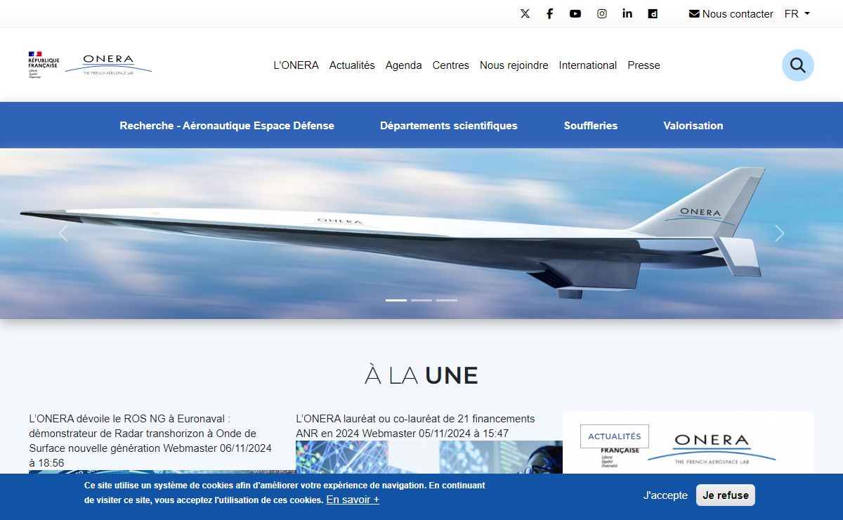 ONERA, le centre français de recherche aérospatiale