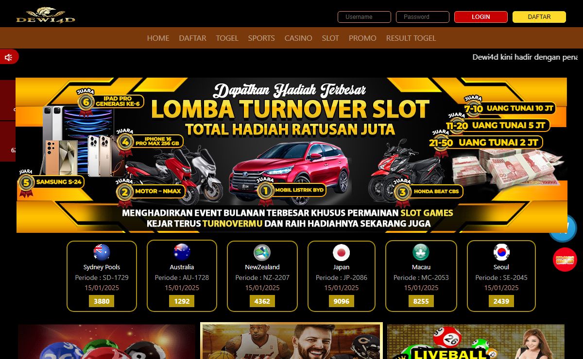 Dewi4d: Situs Toto Togel Online | Bandar Togel Online Resmi Terpercaya