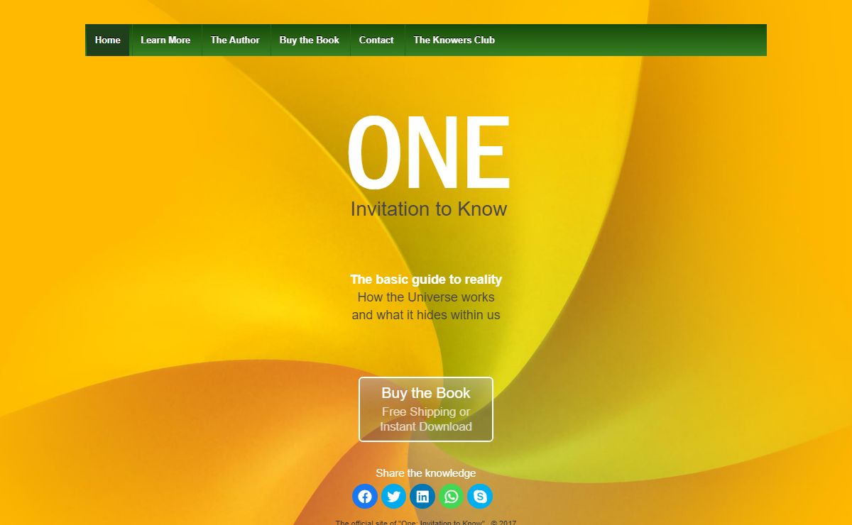 ONE: Invitation to Know