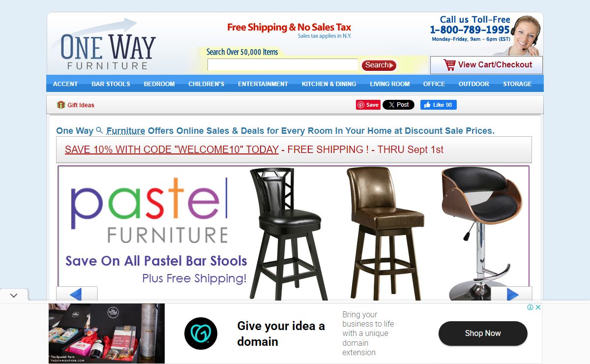 Bedroom Sets, Kitchen & Dining, Bar Stools & Home Office: One Way Furniture