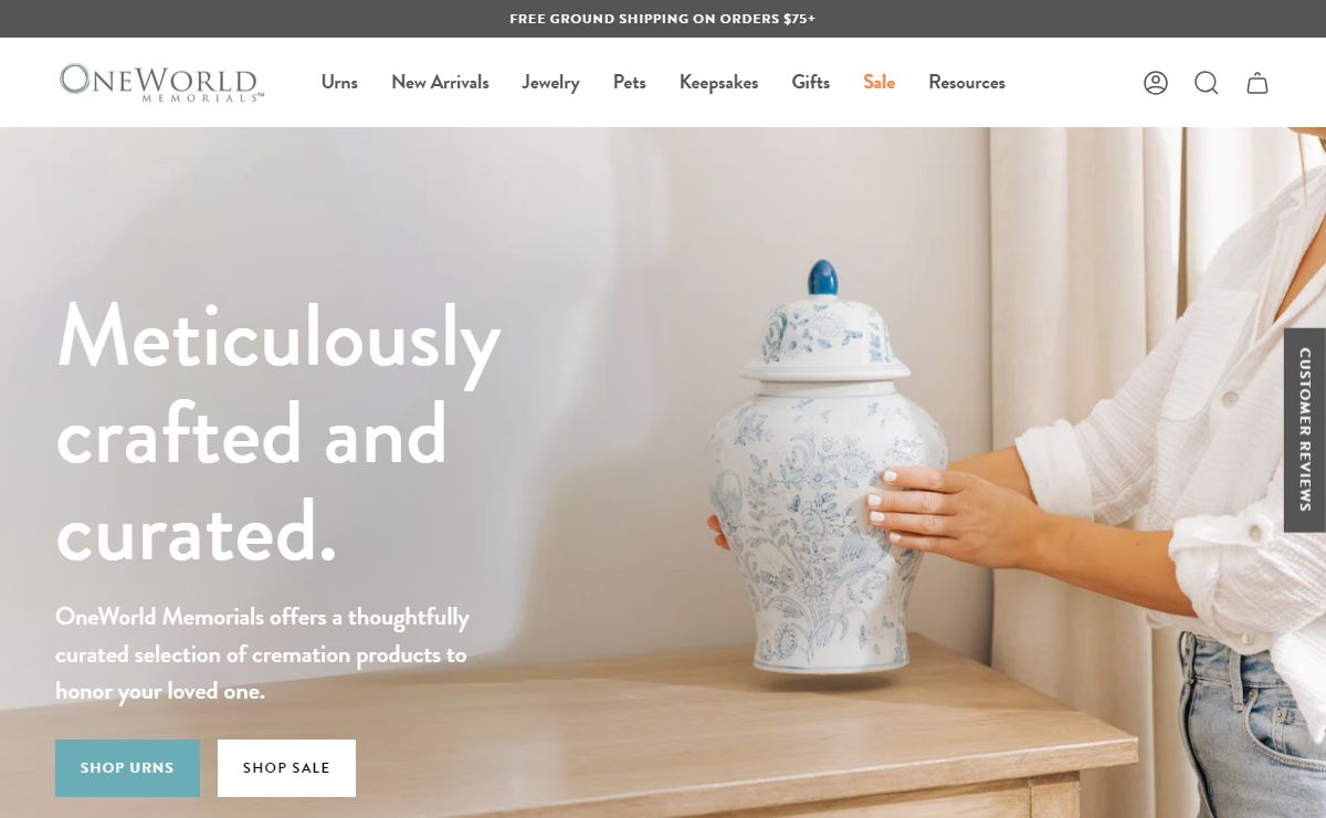Cremation Urns and Keepsakes | OneWorld Memorials