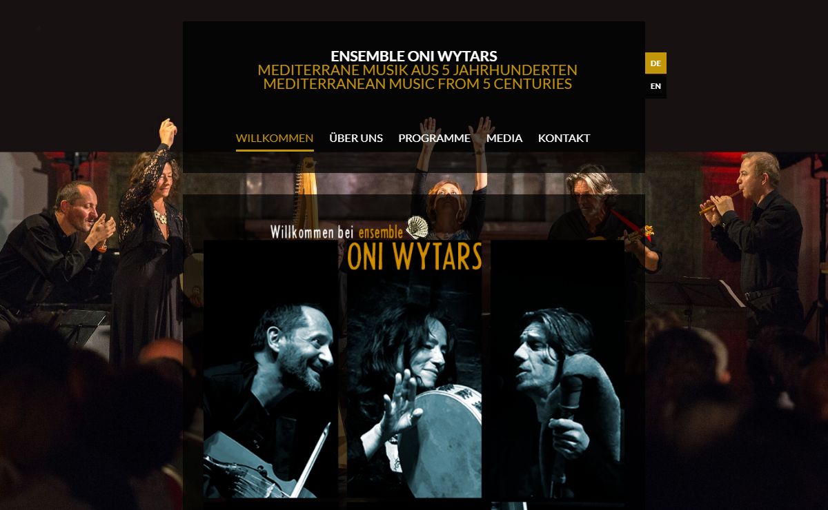 Ensemble Oni Wytars | mediterrane musik aus 5 Jahrhunderten mediterranean music from 5 centuries | willkommen