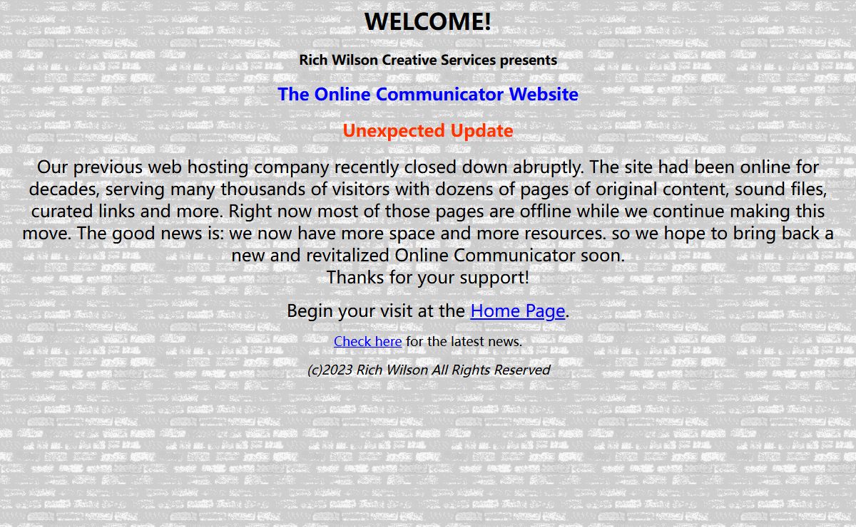 The Online Communicator Website