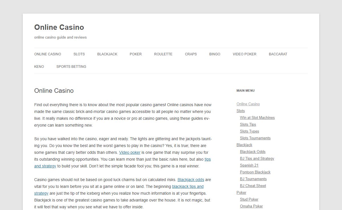 Online Casino Age - Online Casino Guide and Reviews