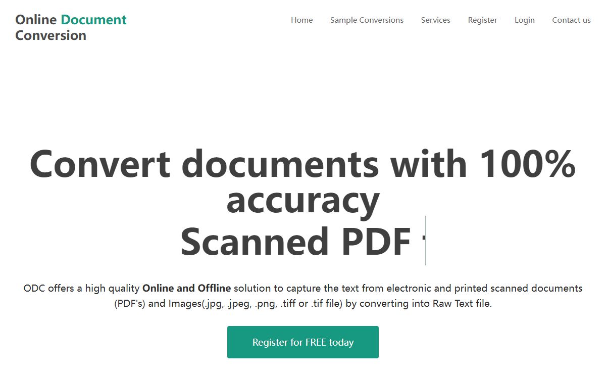 Online OCR - Online Document Conversion