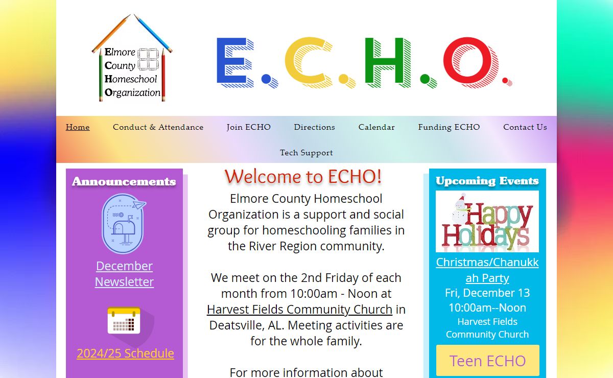 ECHO Elmore County Alabama Homeschool