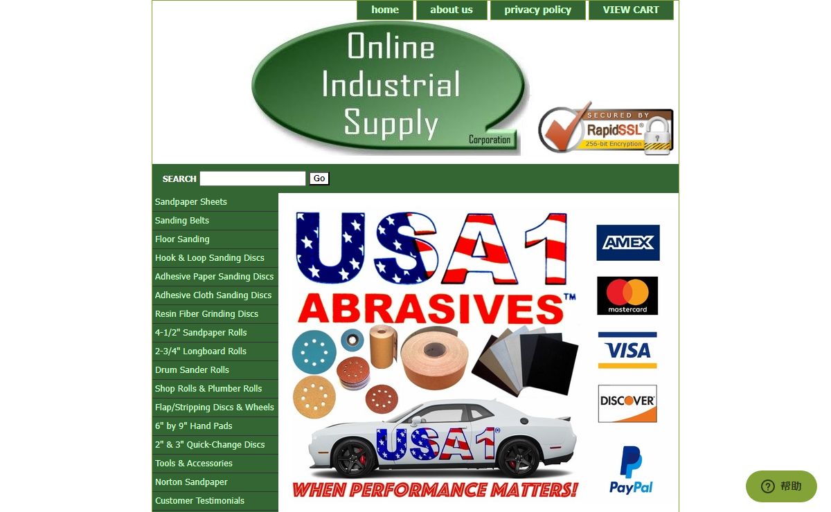 Online Industrial Supply Corporation - Sandpaper, Sanding Supplies, Abrasives, Sanding Discs, Sanding Belts, Sanding Sheets, Sanding Rolls