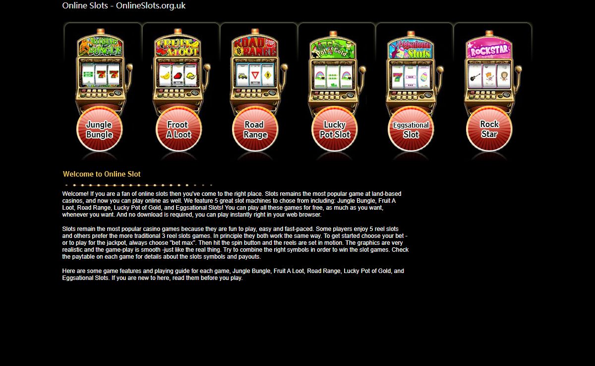 Online Slots : Your Free Slots Online Resource, No Download Required!