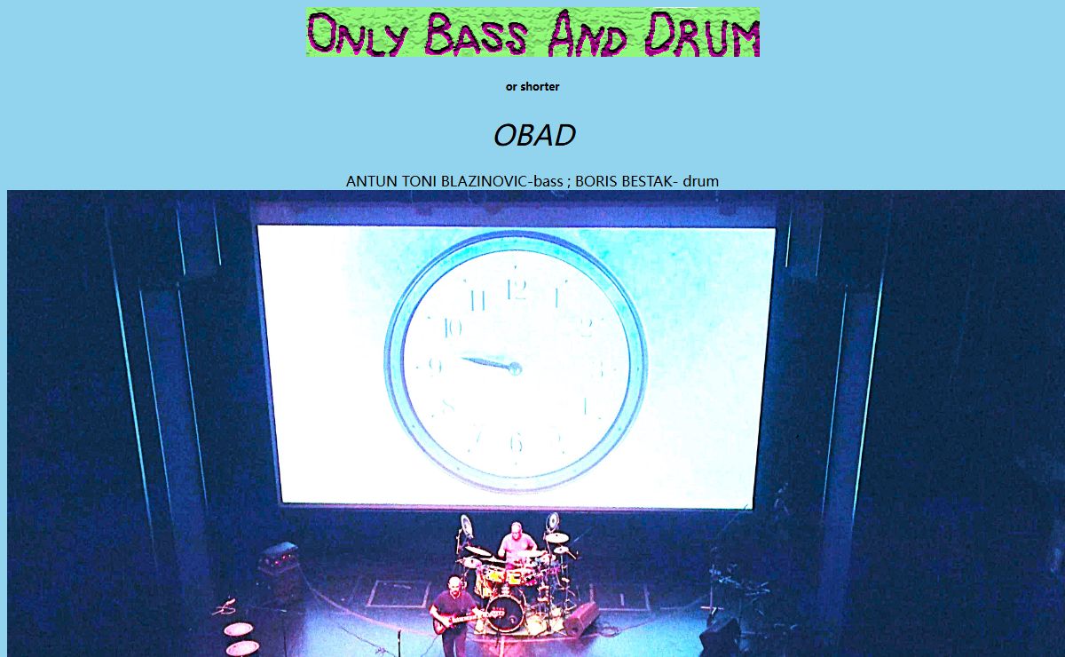 ONLY BASS AND DRUM-OFFICIAL