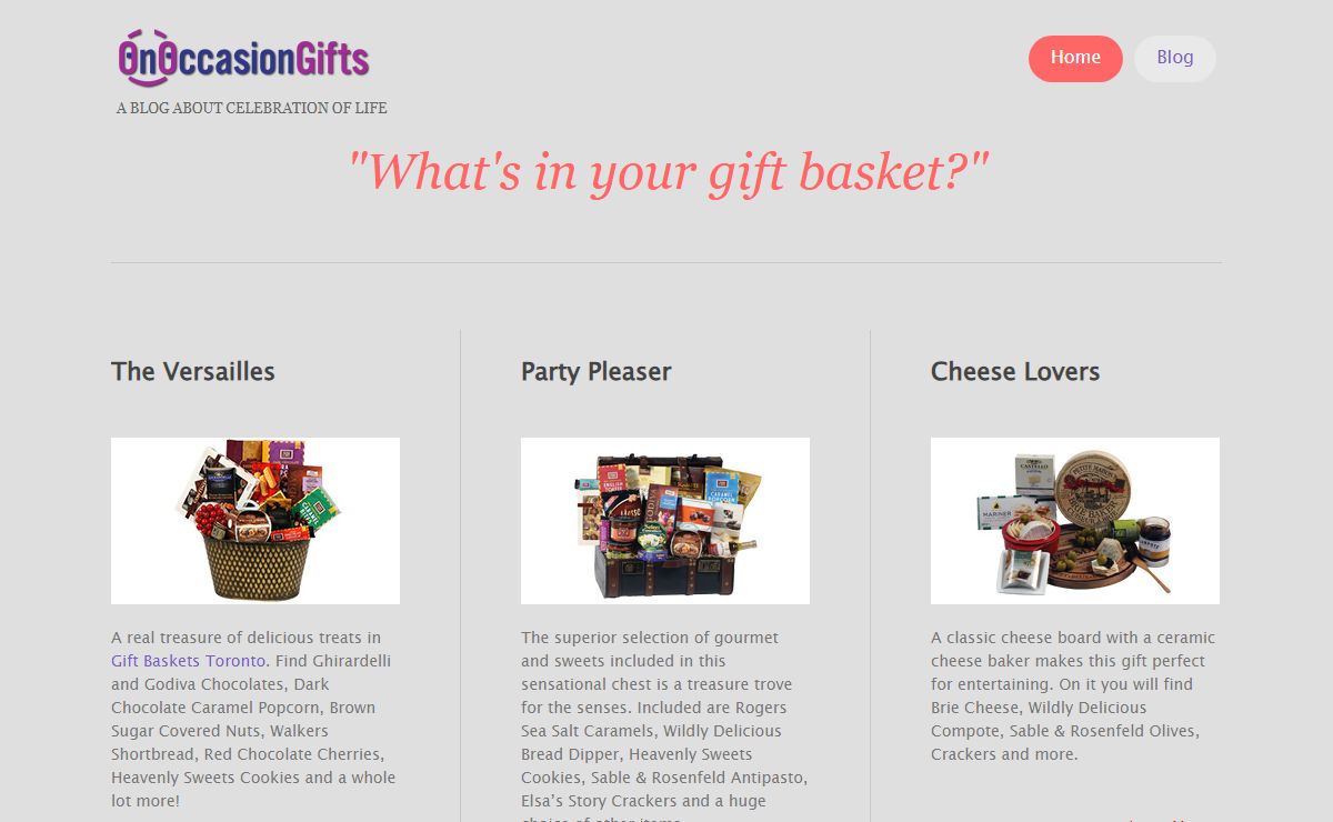On Occasion Gifts - A blog about celebration of life