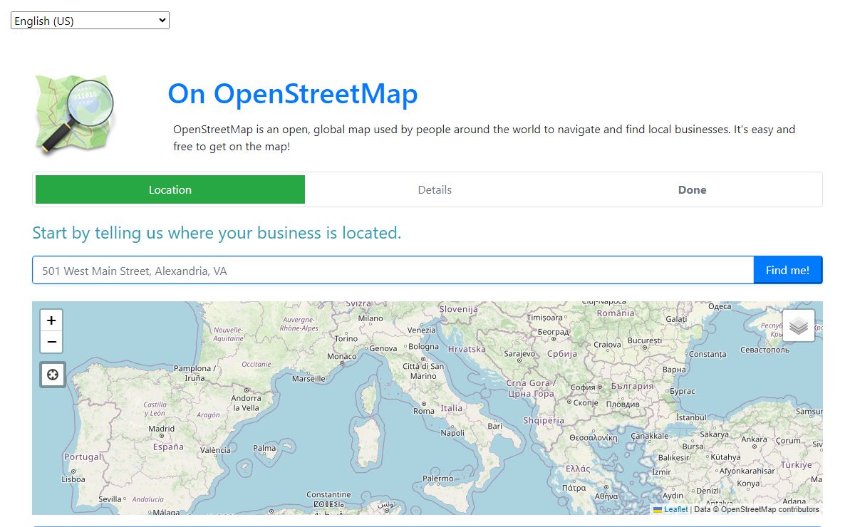 On OpenStreetMap - a tool to add your business to the map