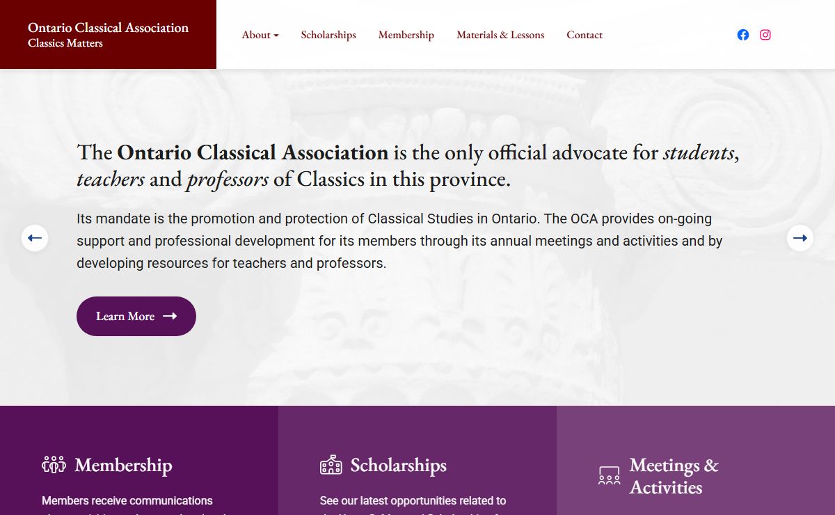 Ontario Classical Association | Classics Matters!