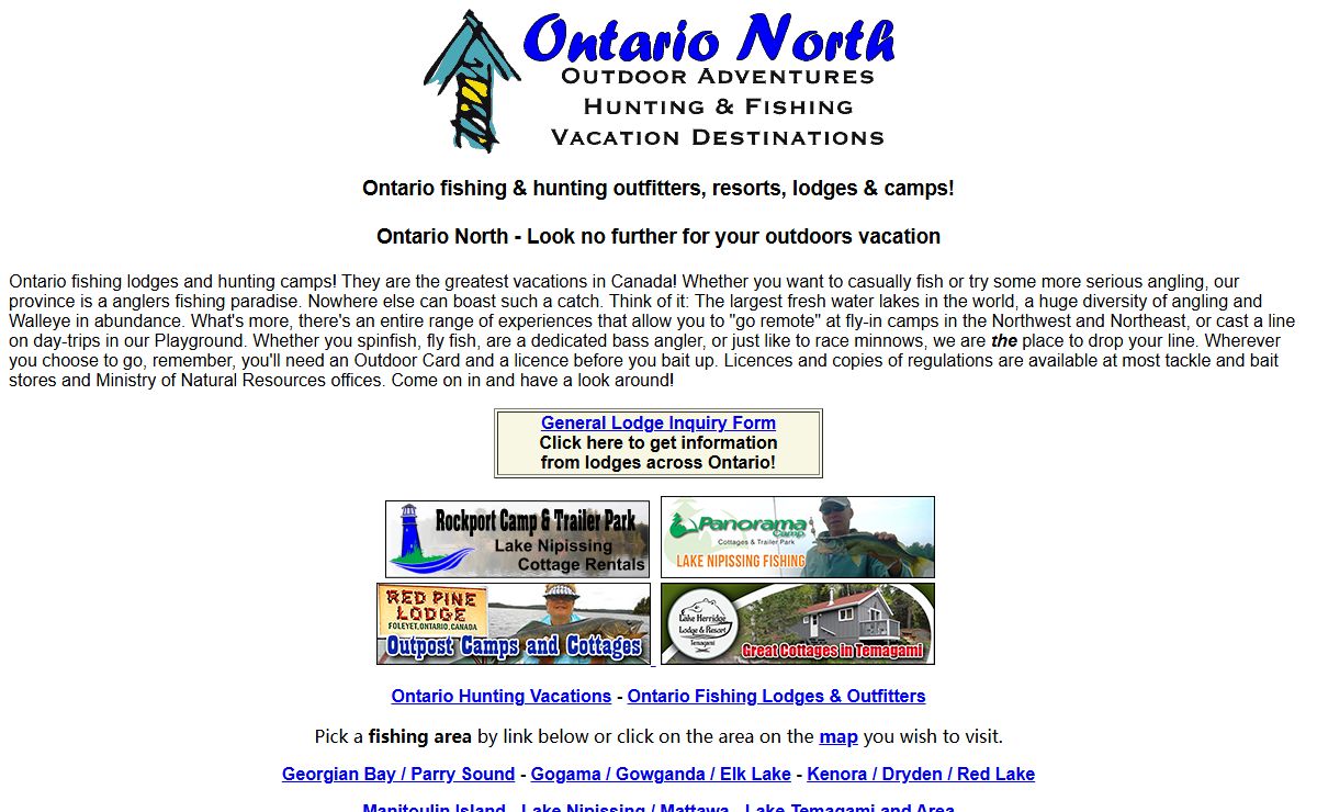 Ontario Canada NORTH - fishing & hunting outfitters, resorts, lodges & camps!