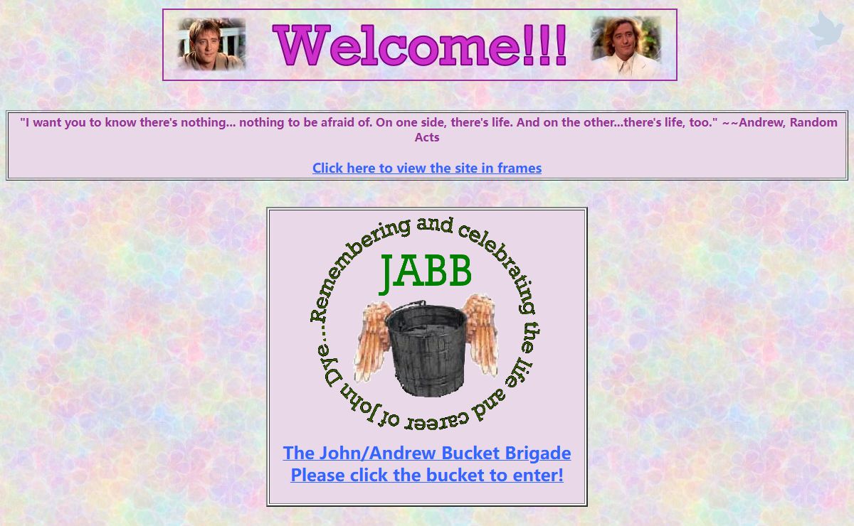 Welcome to the John/Andrew Bucket Brigade