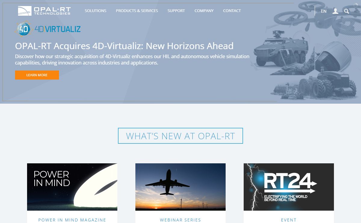 Real-Time Simulation Solutions | HIL RCP | OPAL-RT
