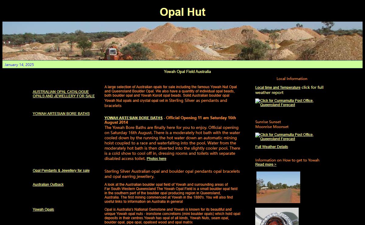Opal Hut Yowah Nut Boulder Opals - Australian Outback Boulder Opals direct from Yowah opal mining field