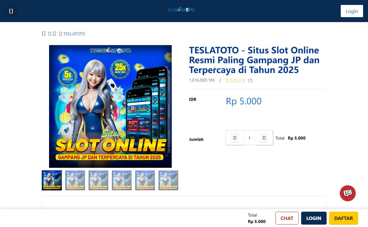 TESLATOTO - Situs Slot Online Resmi Paling Gampang JP dan Terpercaya di Tahun 2025