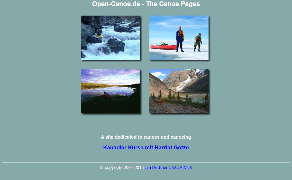 Open-Canoe.de --- The Canoe Pages