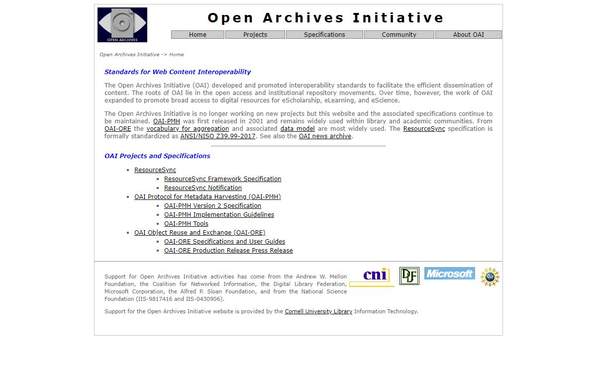 Open Archives Initiative