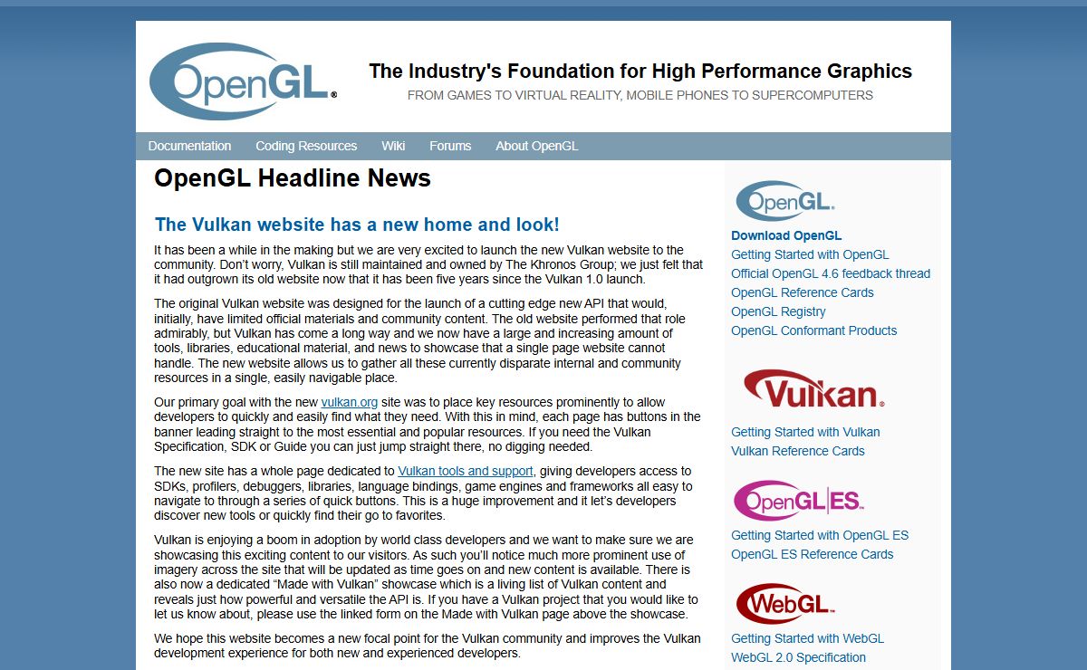 OpenGL - The Industry Standard for High Performance Graphics