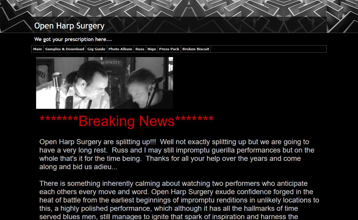 open harp surgery