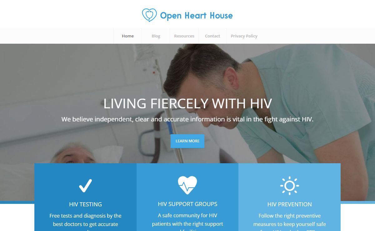 Open Heart House | Living Fiercely With HIV