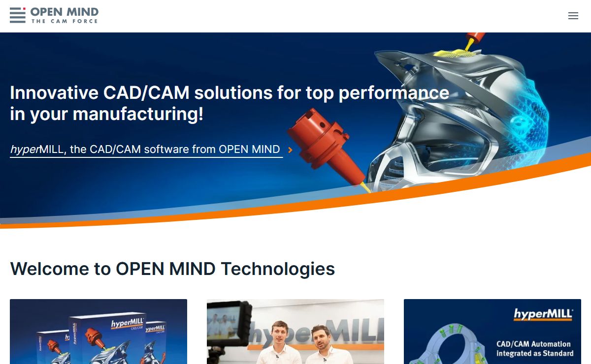 CAD CAM software | 2.5D 3D 5-axis milling | OPEN MIND