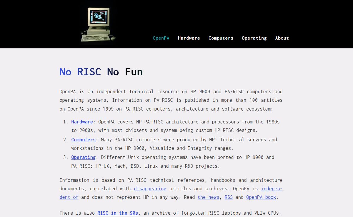 Independent PA-RISC and Itanium information – OpenPA.net