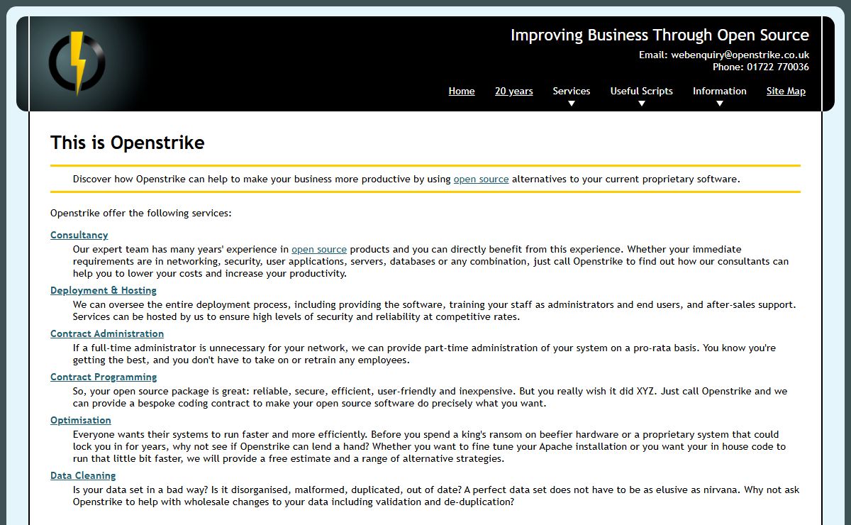 Openstrike: Improving Business Through Open Source