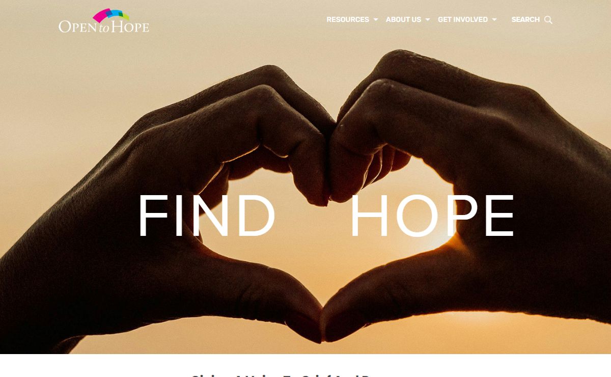Open To Hope, Support for Dealing with Death, Grief, Loss, Bereavement