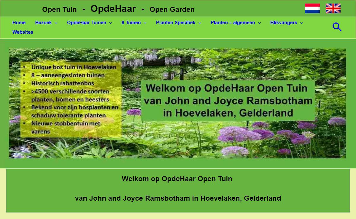 OpdeHaar tuin, een uniek open tuin in Hoevelaken voor plantliefhebbers.