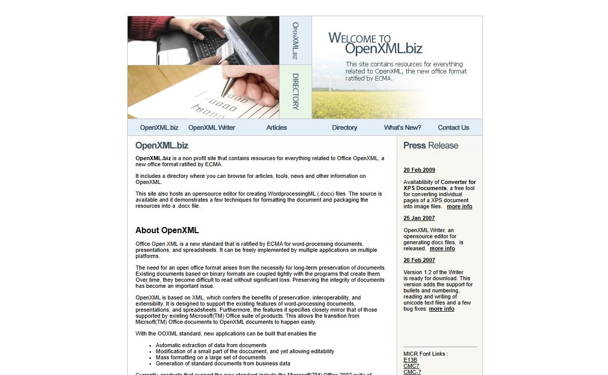 OpenXML - articles, tools and resources for Office OpenXML